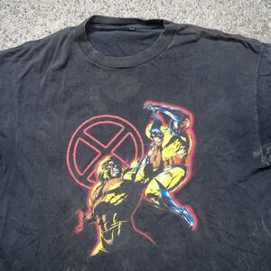 Vintage 90's X Men Wolverine Sabretooth Delta T Shirt Marvel Men's XL